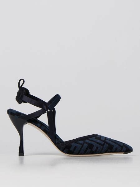 fendi high heels blue|fendi heels authentic.